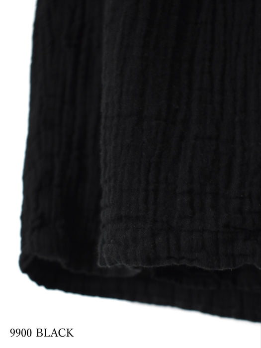 ARMEN | DOUBLE GAUZE PLAIN GATHERED EASY PANTS WITH LINING