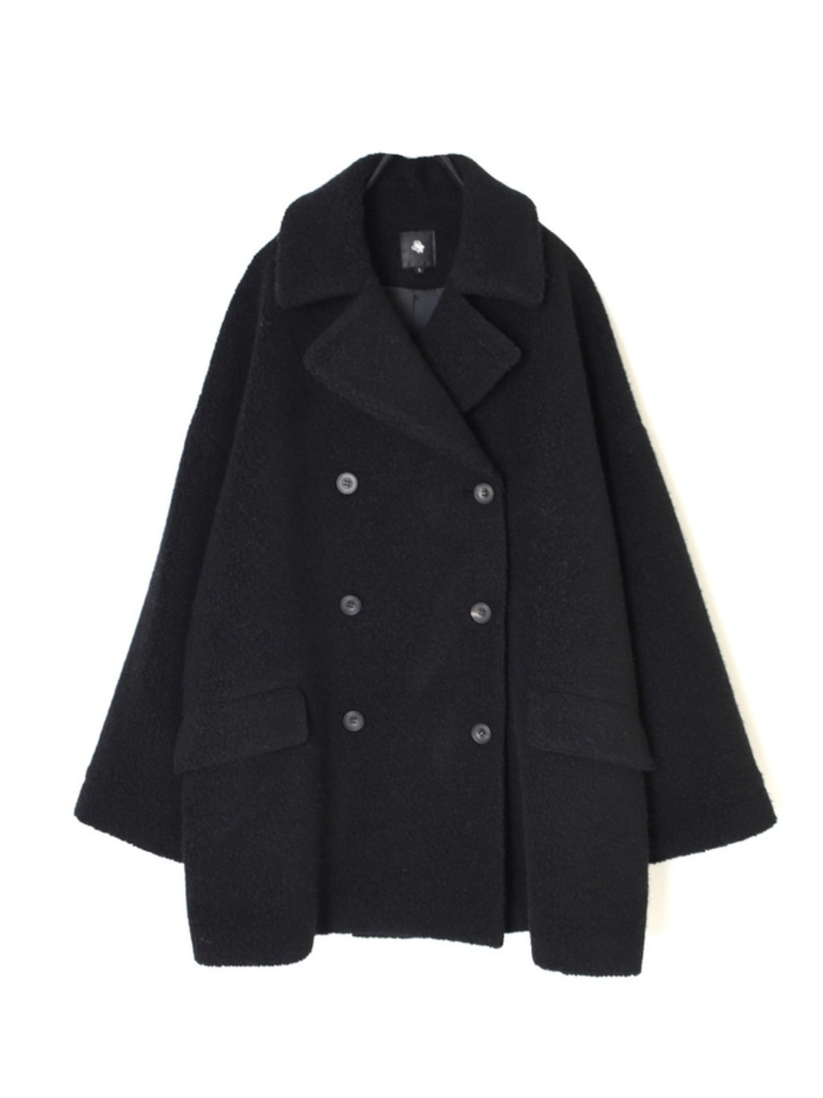 リサイクルウール ブークレ ダブルオーバーコート | 軽く柔らかな冬の