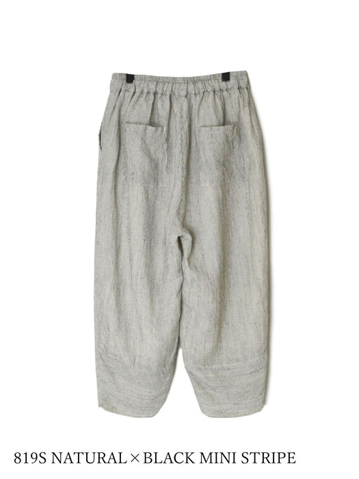 SOIL |  WOOL LINEN STRIPE EASY PANTS