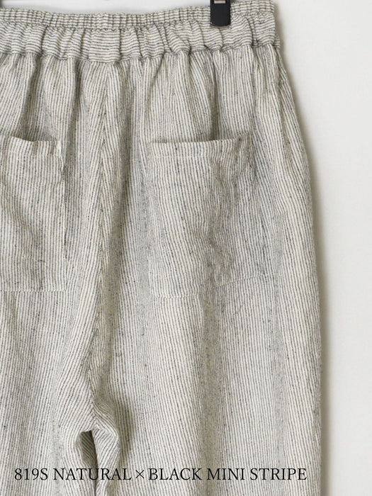 SOIL |  WOOL LINEN STRIPE EASY PANTS