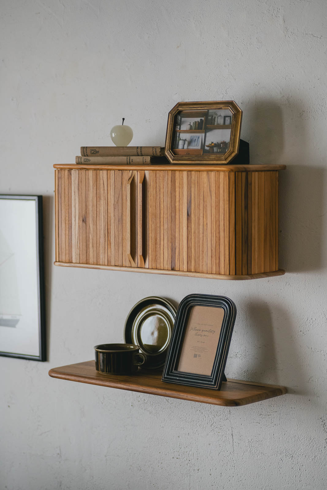 unico ラタン・チーク シェルフ W600×D410×H1100 unico ラタン・チーク シェルフ W600×D410×H1100