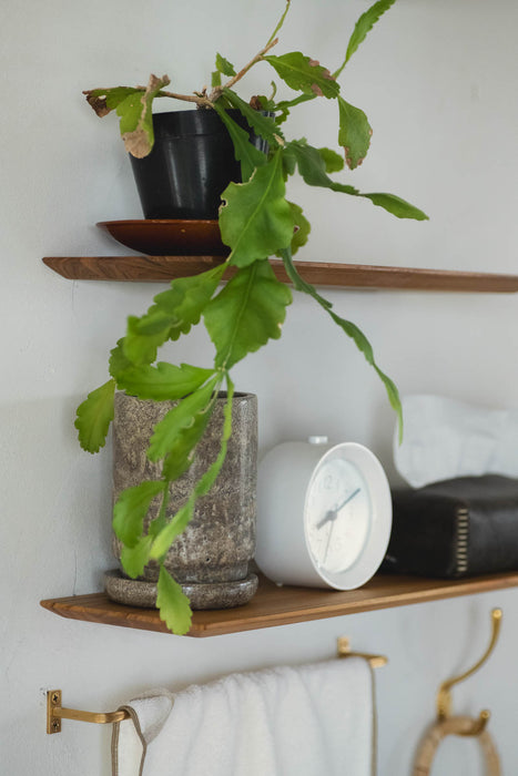 Teak Thin shelf | 棚受け一体型シェルフ