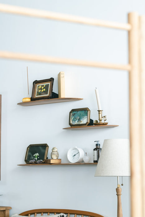 Teak Smooth shelf | 棚受け一体型シェルフ