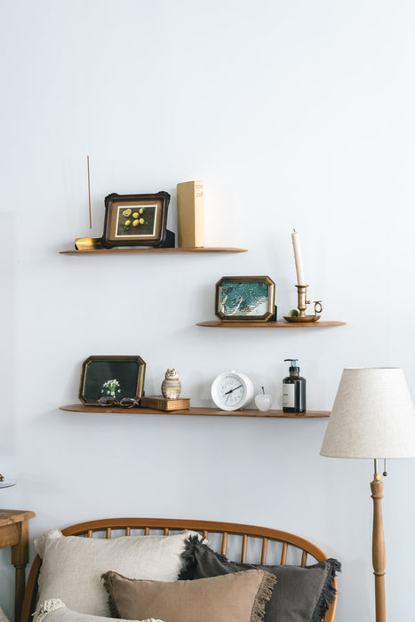 Teak Smooth shelf | 棚受け一体型シェルフ
