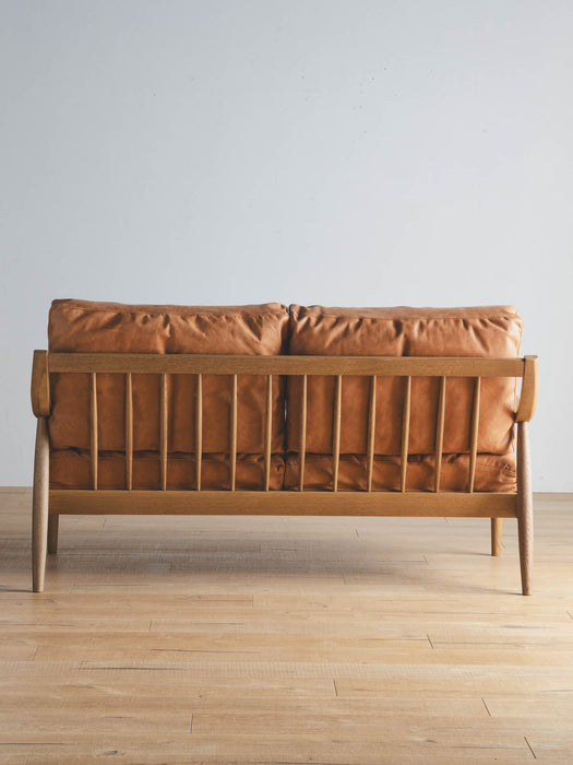 【アウトレット】Flow 2.5P ソファ オイルレザー（キャメル）