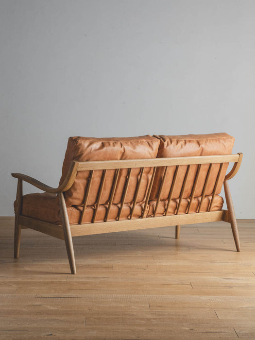 【アウトレット】Flow 2.5P ソファ オイルレザー（キャメル）