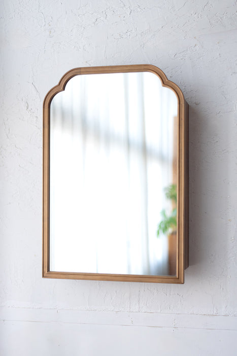 Wood arch キャビネットミラー