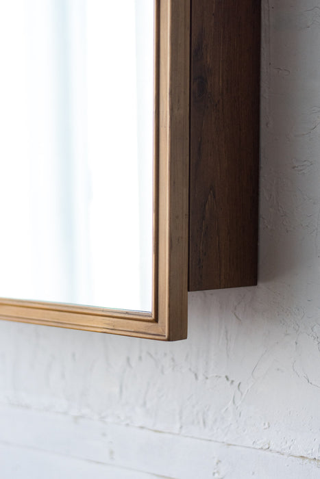 Wood arch キャビネットミラー