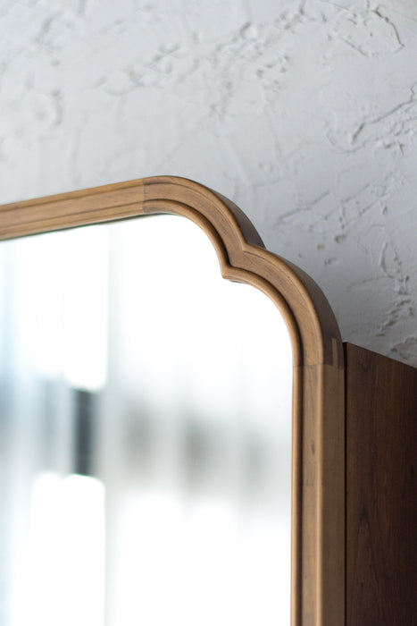 Wood arch キャビネットミラー