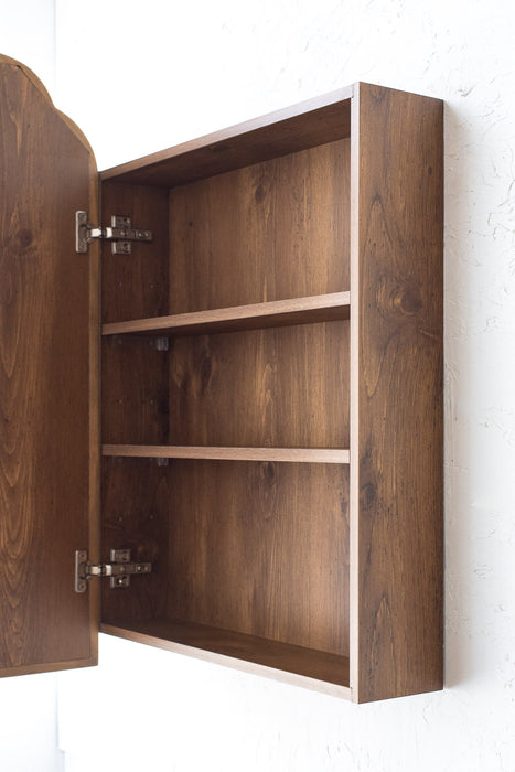 Wood arch キャビネットミラー