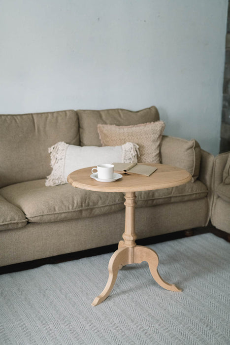 Oak Oval Side Table