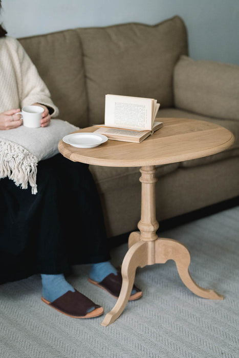 Oak Oval Side Table
