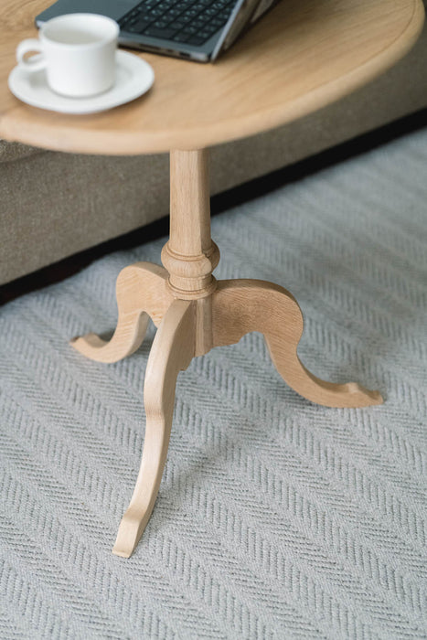 Oak Oval Side Table