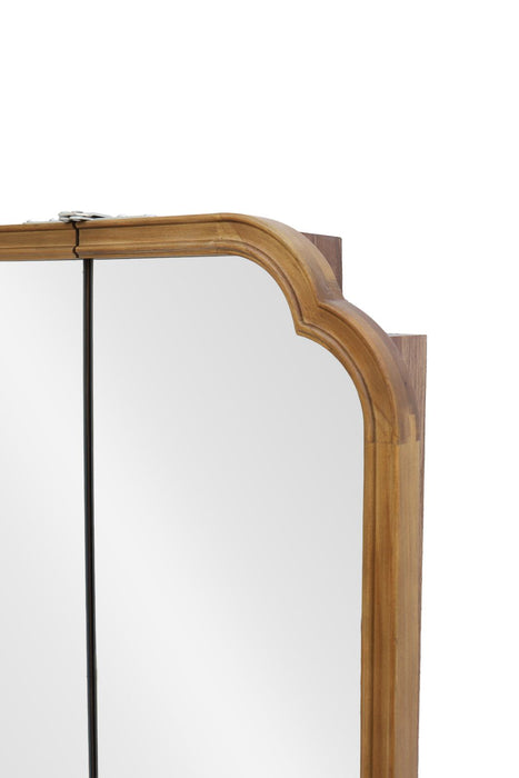 Wood arch 3ドアキャビネットミラー 850