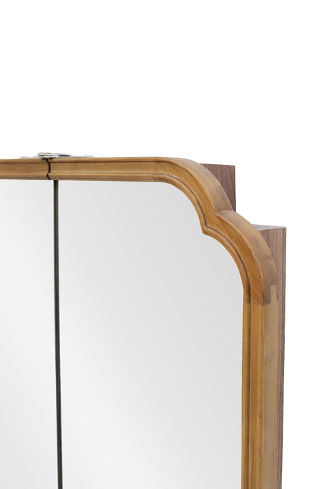Wood arch キャビネットミラー 1150