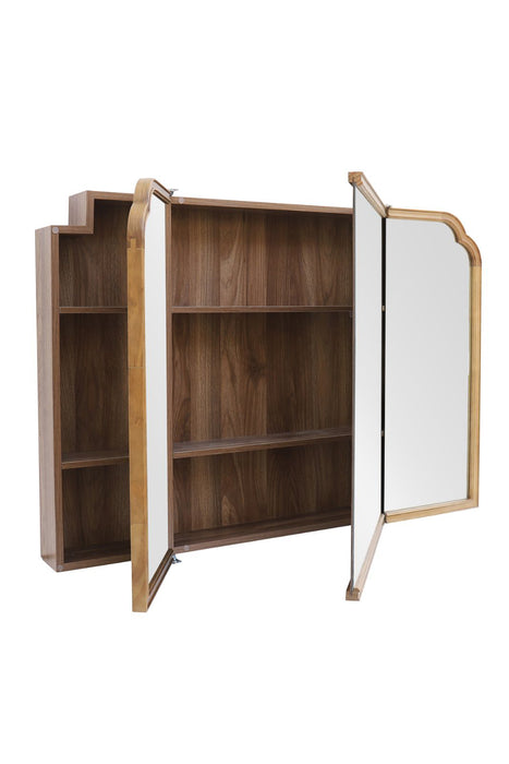 Wood arch キャビネットミラー 1150