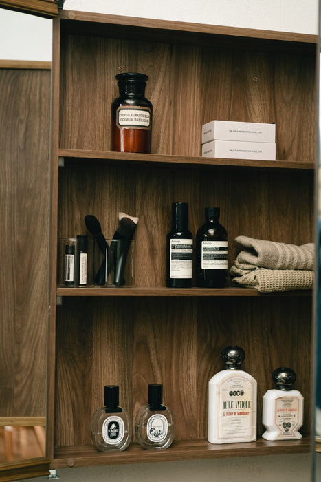 Wood arch キャビネットミラー 1150