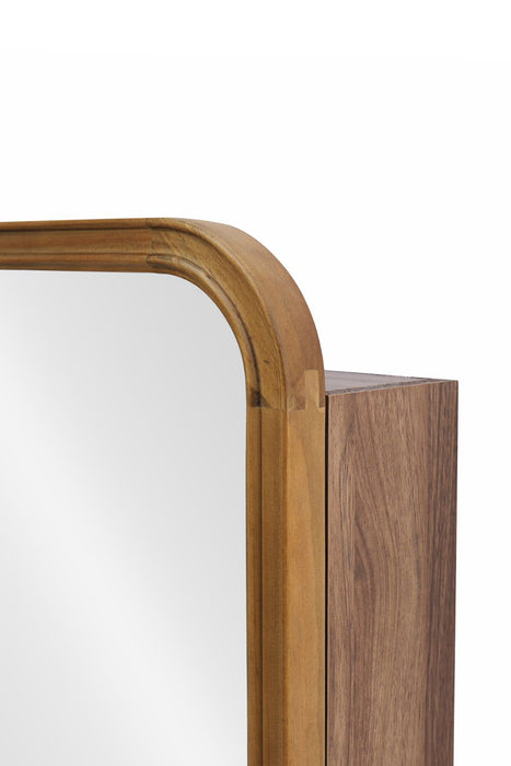 Wood curve キャビネットミラー