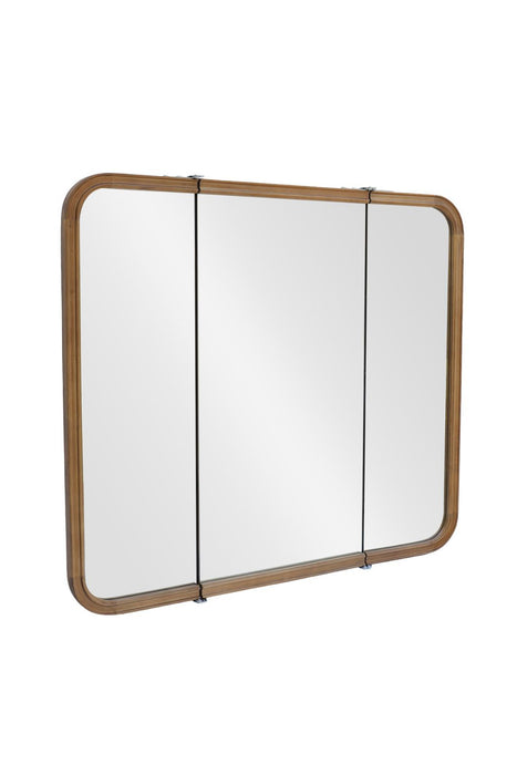 Wood curve 3ドアキャビネットミラー 850