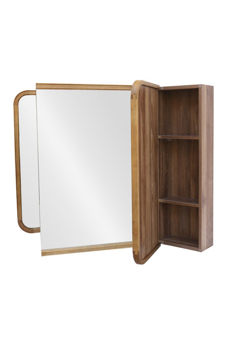 Wood curve 3ドアキャビネットミラー 1150