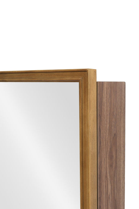 Wood rect キャビネットミラー