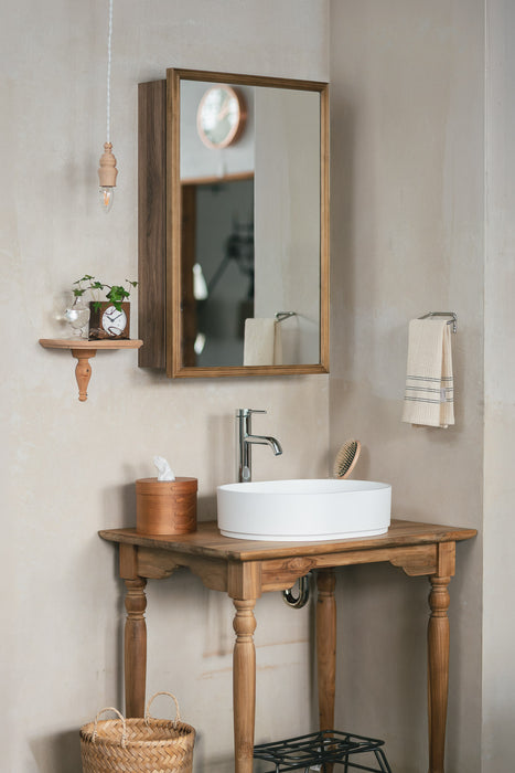 Wood rect キャビネットミラー