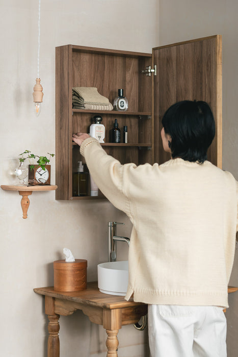 Wood rect キャビネットミラー