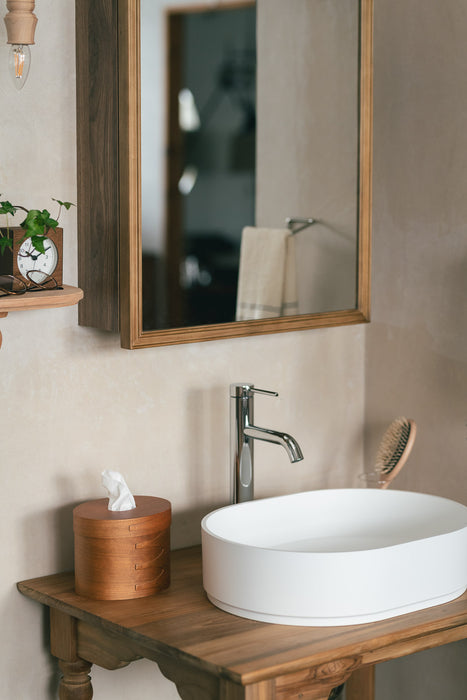 Wood rect キャビネットミラー