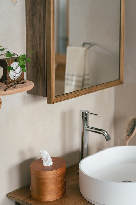 Wood rect キャビネットミラー