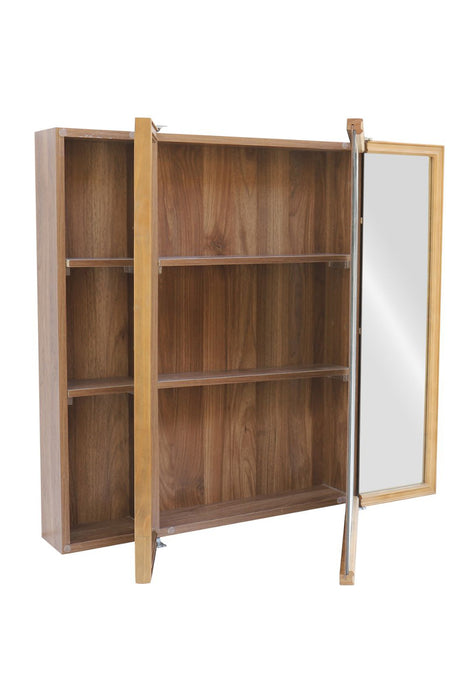 Wood rect 3ドアキャビネットミラー 850