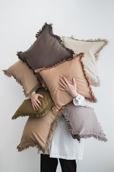 フリンジクッションカバー