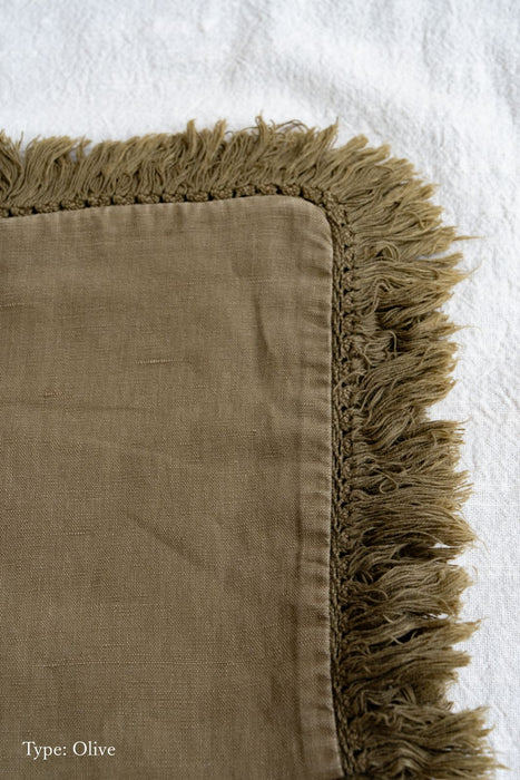 フリンジクッションカバー