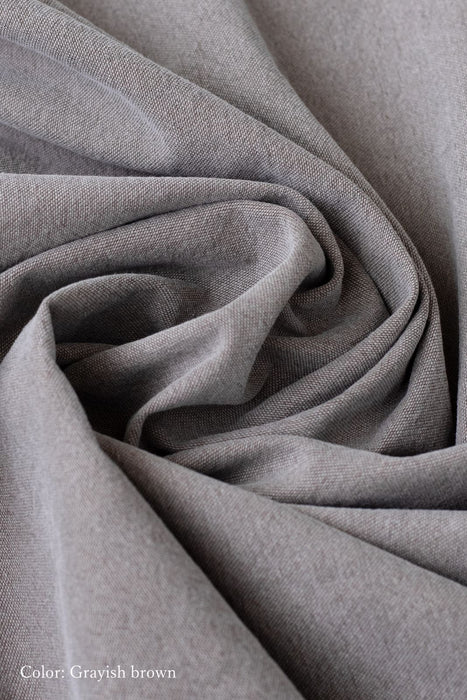 フリンジマルチクロス 140×150 グレイッシュブラウン