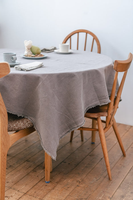 フリンジマルチクロス 140×150 グレイッシュブラウン