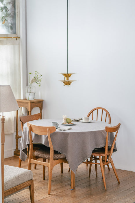 フリンジマルチクロス 140×150 グレイッシュブラウン