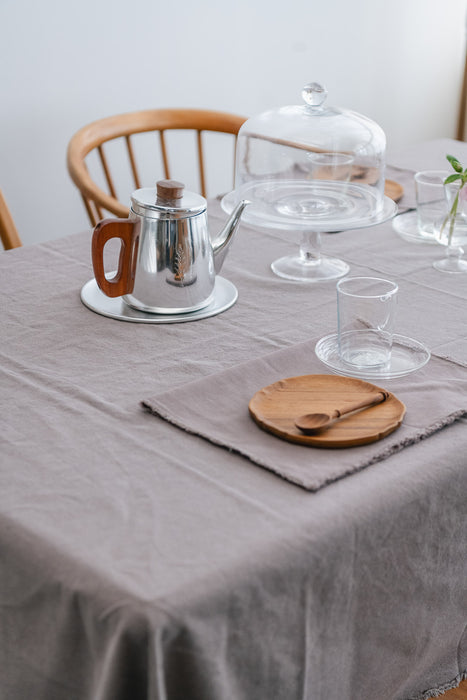 フリンジマルチクロス 140×240 グレイッシュブラウン