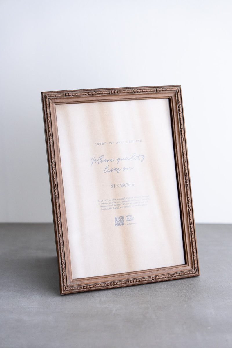 Resin Photo frame No.8 | ボタニカル装飾が美しいナチュラルカラーの
