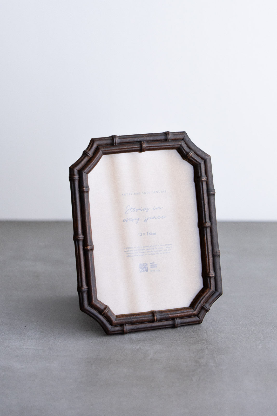 Resin Photo frame No.14 | 竹の節を思わせる温かみの八角形フレーム