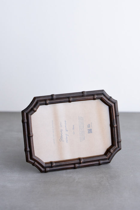 Resin Photo frame No.14 | 竹の節を思わせる温かみの八角形フレーム