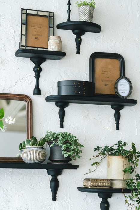 Mur Console Mini Black Wide 400 | Half Wide