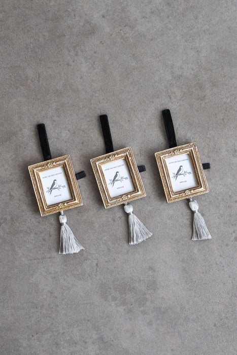Resin hanging mini frame Square Silver | ミニフレーム 3個セット