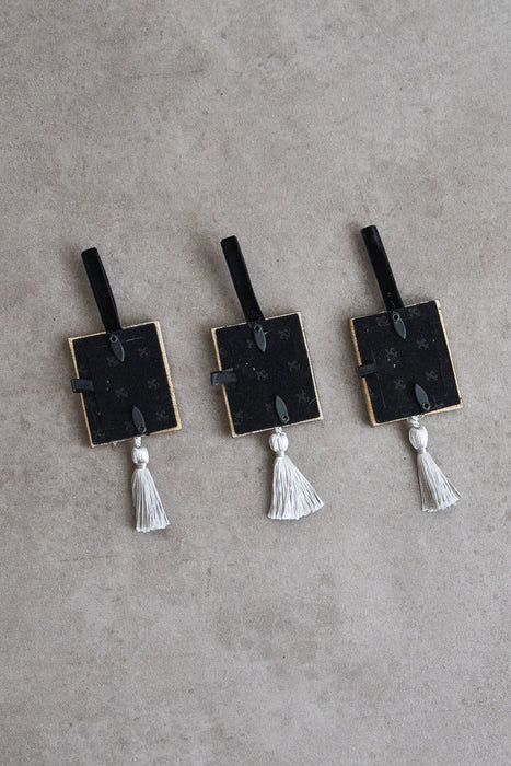 Resin hanging mini frame Square Silver | ミニフレーム 3個セット
