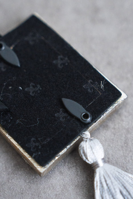 Resin hanging mini frame Square Silver | ミニフレーム 3個セット