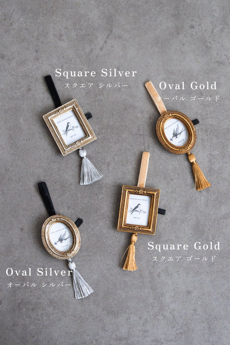 Resin Hanging Mini Frame Square | Set of 3 Mini Frame Ornaments 