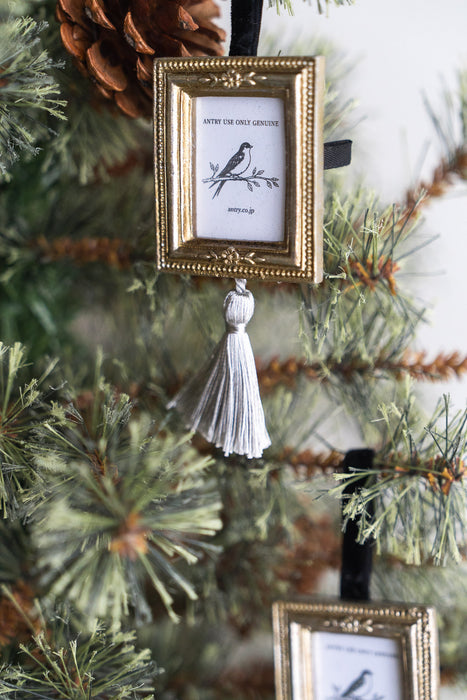 Resin hanging mini frame Square Silver | ミニフレーム 3個セット