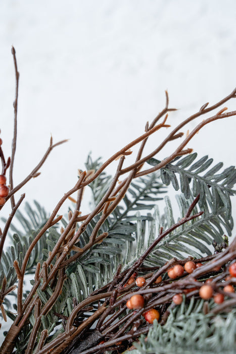 Berry Pick Wreath 45cm | Artificial Green Wreath