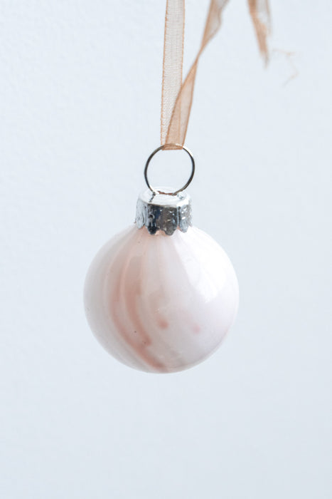 Nami White Ball | ガラスオーナメント