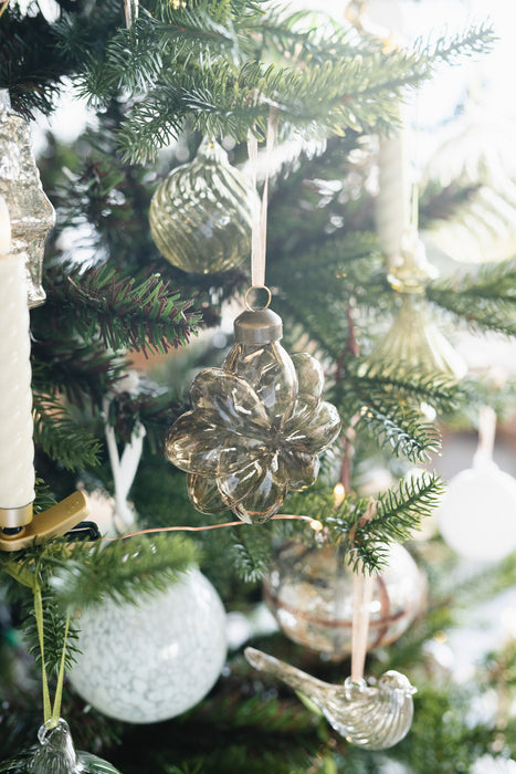 No.91 Smoky Clear Star | Glass Ornament