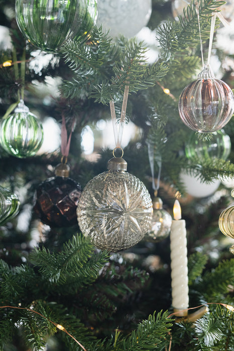 No.91 Smoky Clear Star | Glass Ornament