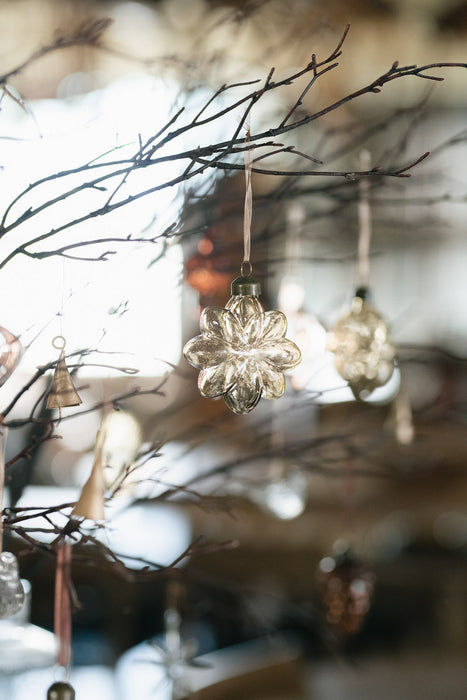 No.91 Smoky Clear Star | Glass Ornament